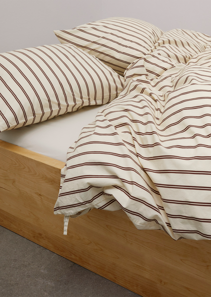 King Percale Pillow Sham — Hopper Stripes – La Garçonne