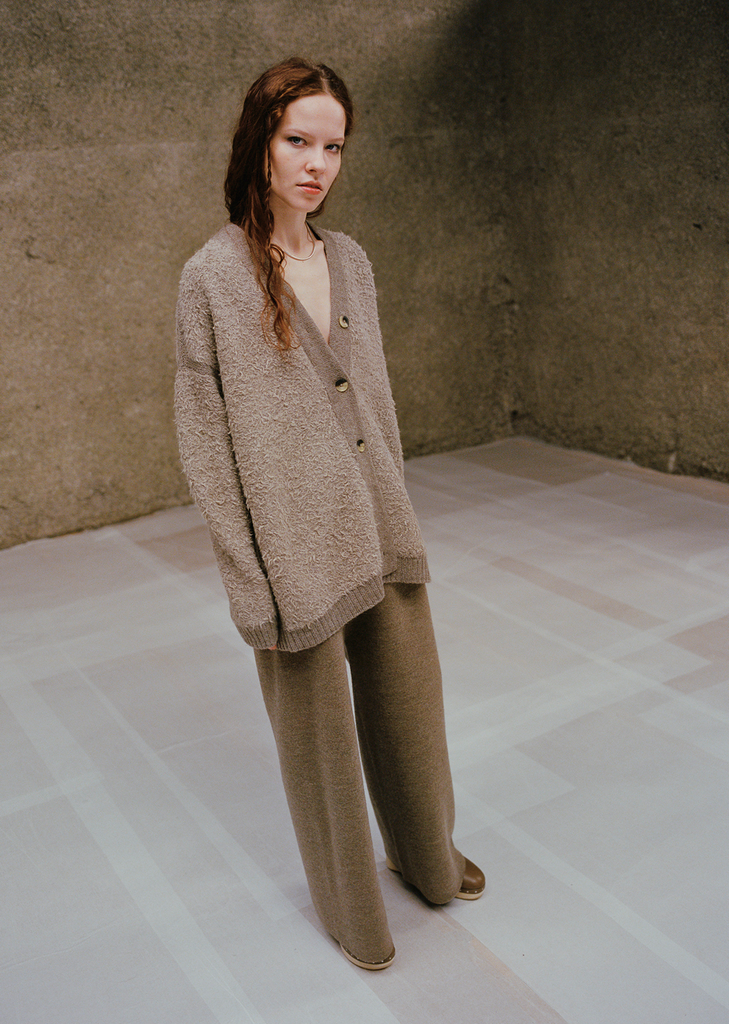 Sherpa Wool and Alpaca Cardigan