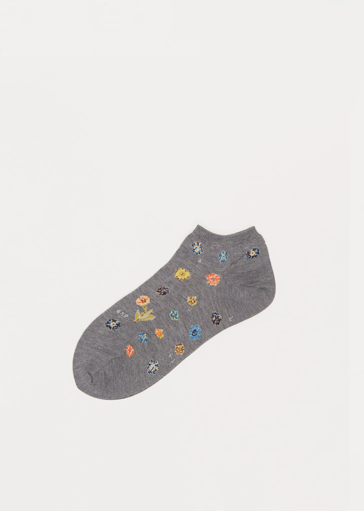 Polka Flower Cover — Mix Grey