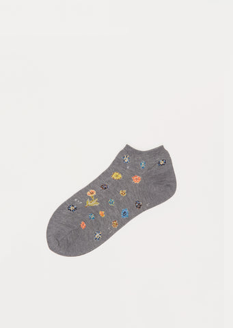 Polka Flower Cover — Mix Grey