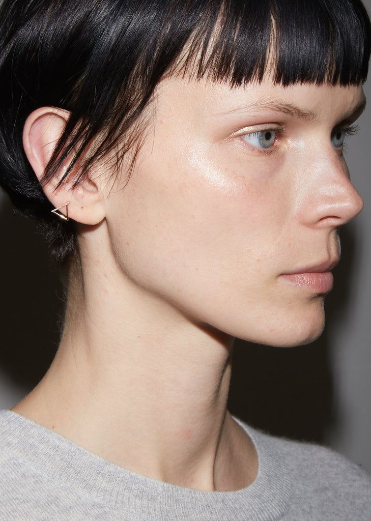 Diamond Triangle Earring 02 10