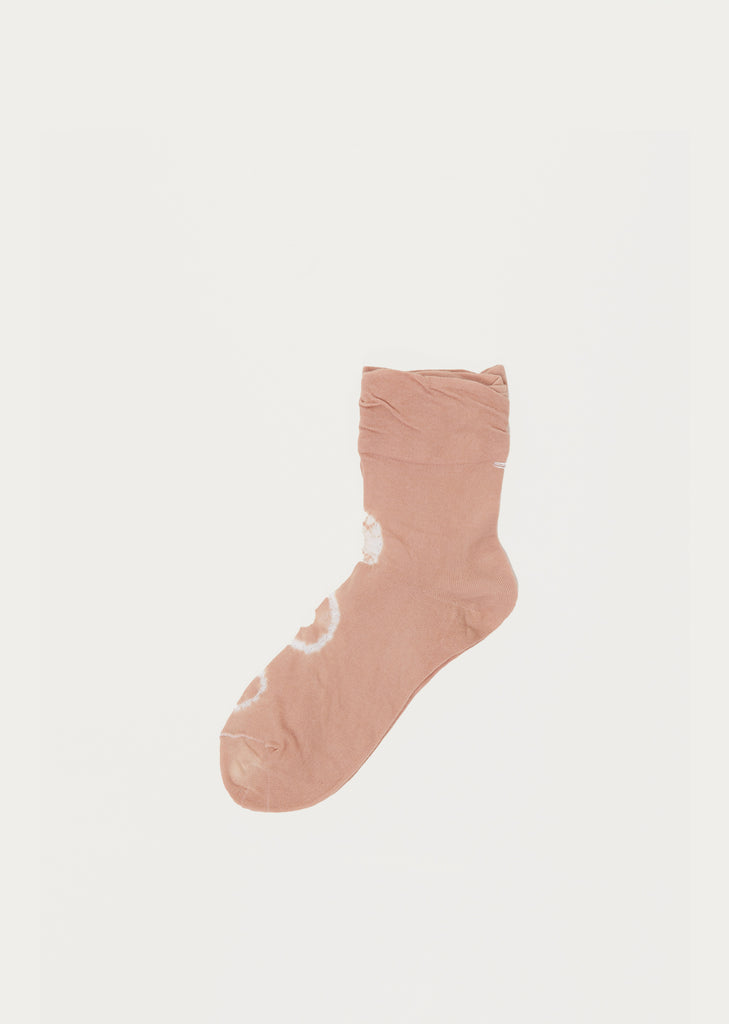 Shibori Socks — Beige