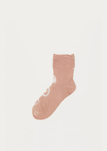 Shibori Socks — Beige