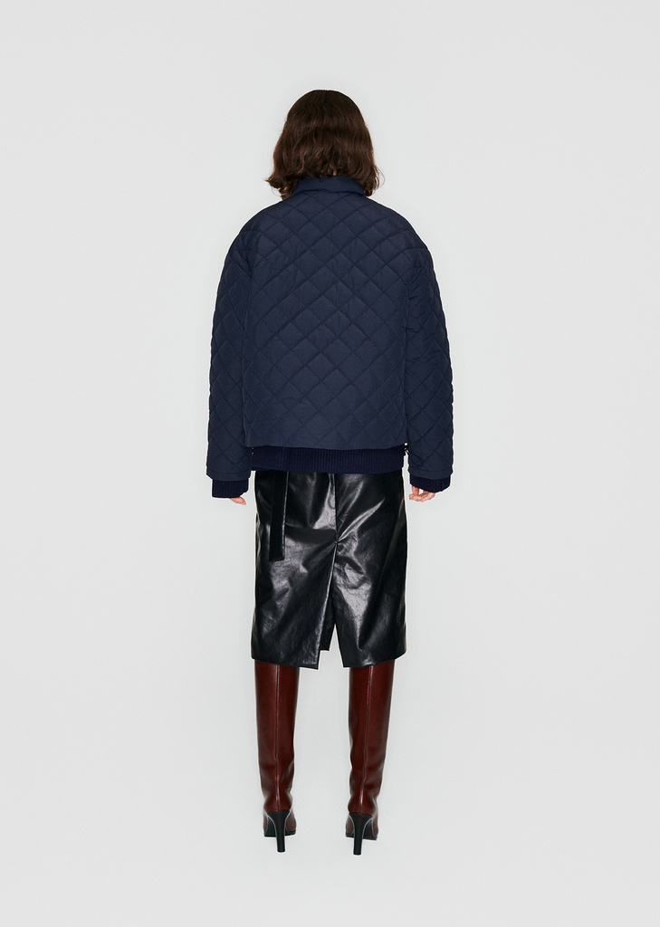 Taffeta Jacket — Navy