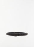 25mm Leather Belt — Black
