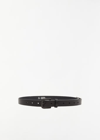 25mm Leather Belt — Black