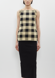 Gingham Asher Apron — Black
