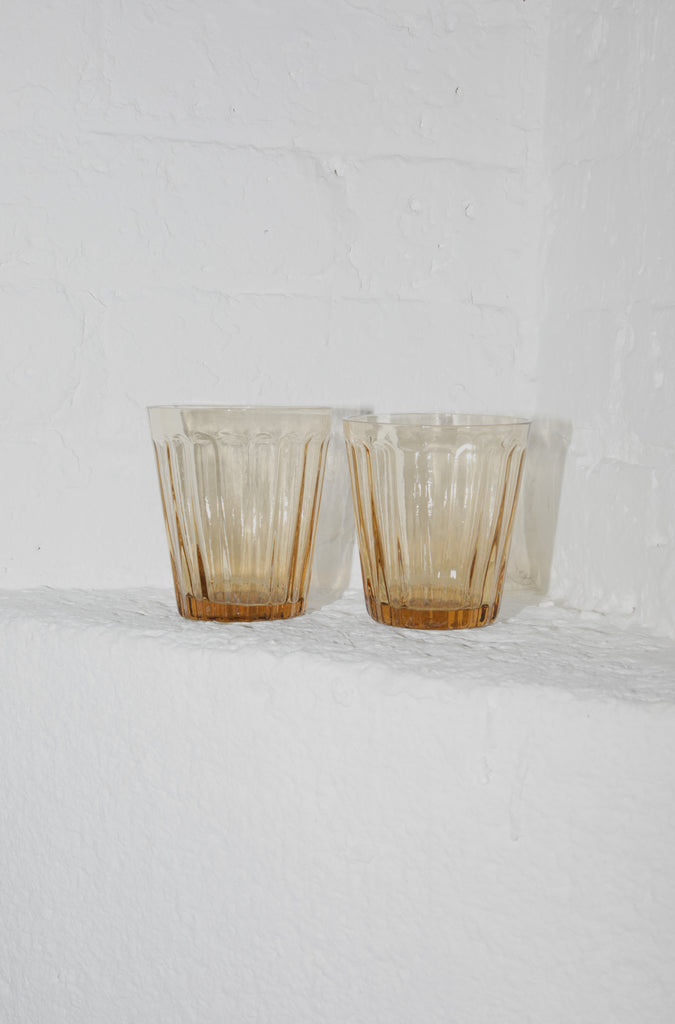 Lucca Wine Glasses — Amber