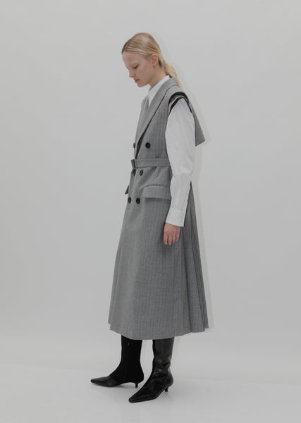 Chalk Stripe Vest – La Garçonne