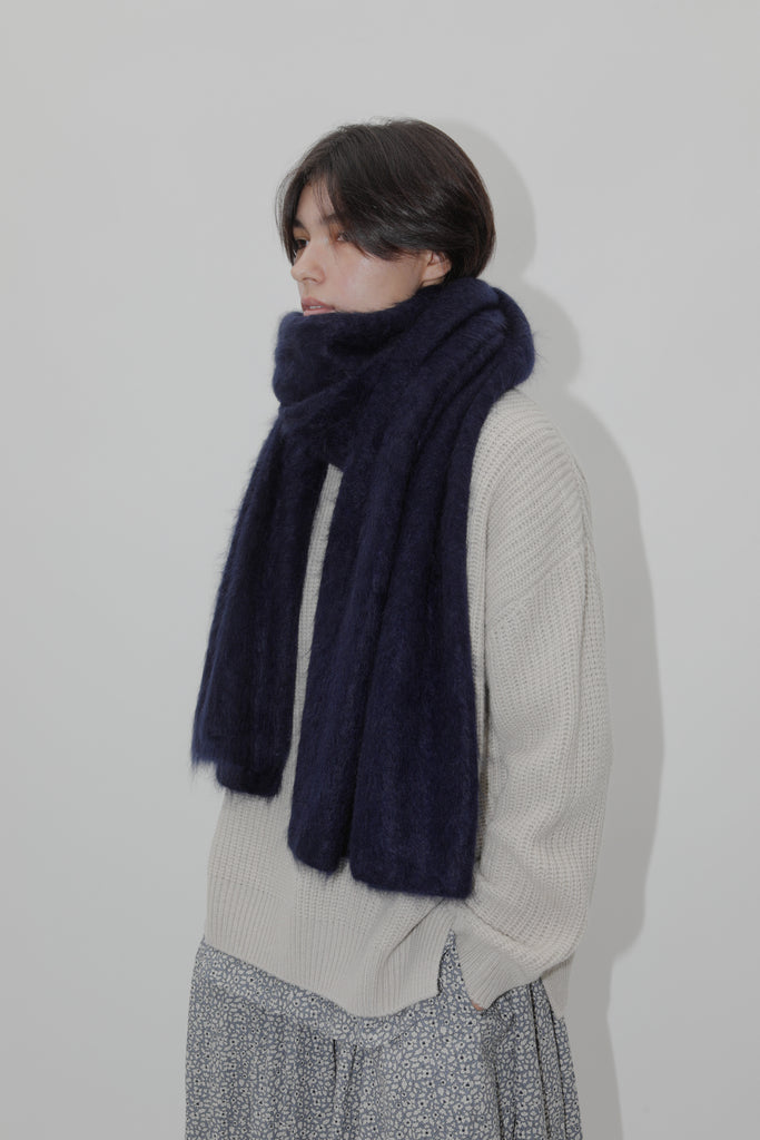 Cashmere Stole — Navy