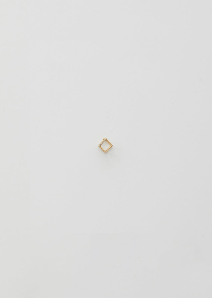 Diamond Square Earring 01 7