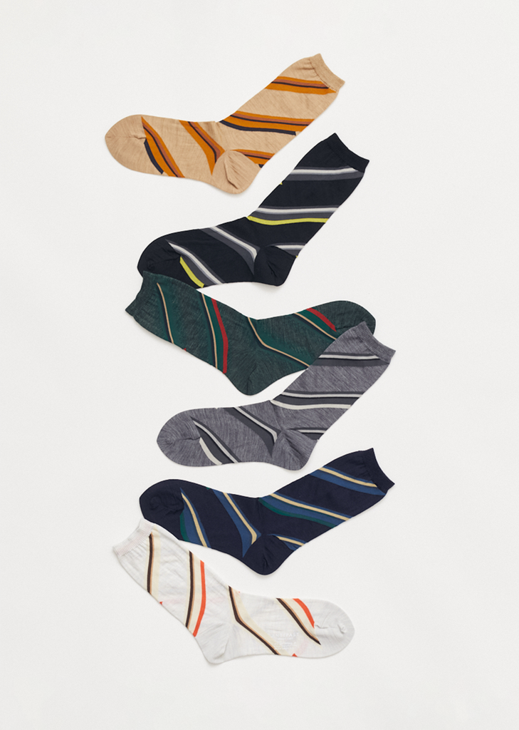 Reginmental Socks — Beige