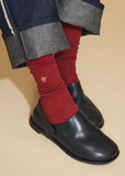 Super Merino + Bee Socks — Red