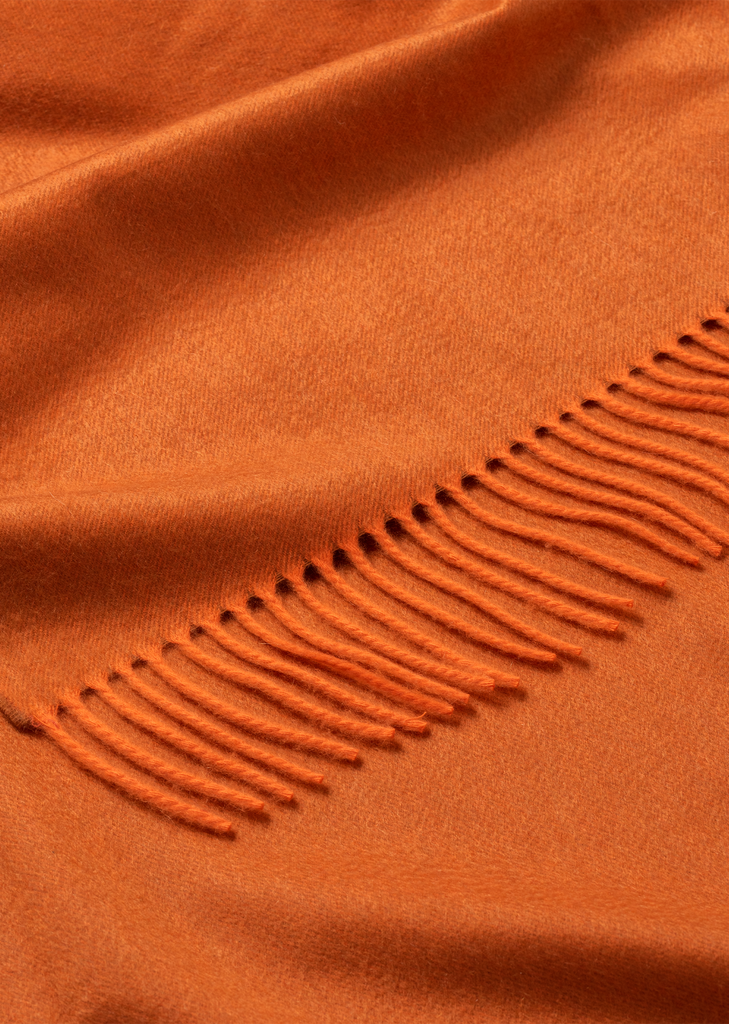 Arran Cashmere Throw — Copper