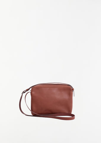 Ayako Double Cross Bag — Dark Honey