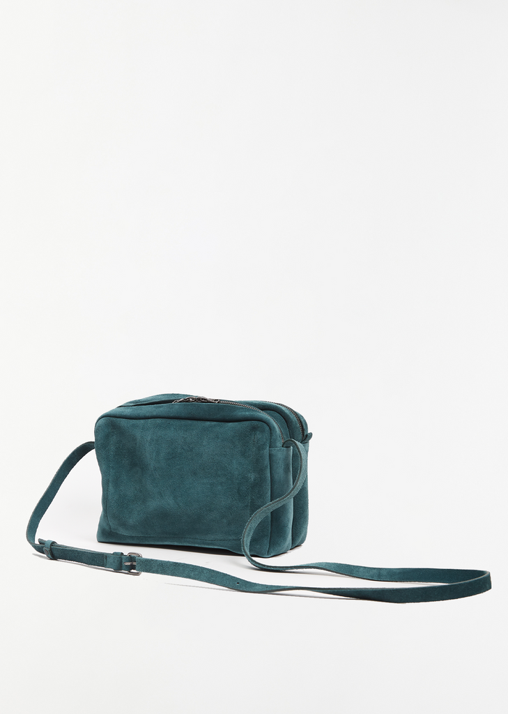 Ayako Suede Double Cross Bag — Colvert