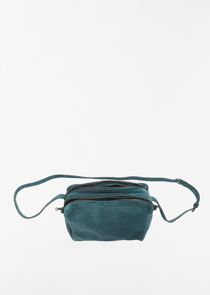 Ayako Suede Double Cross Bag — Colvert