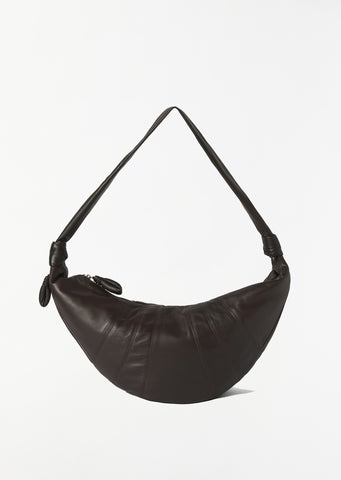 Large Croissant Bag — Dark Chocolate
