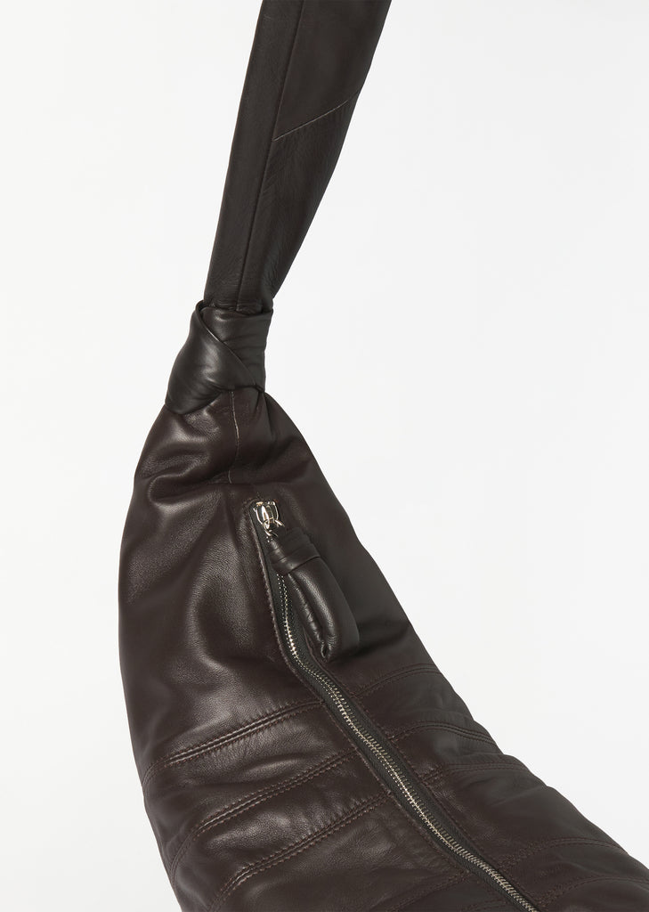 Large Croissant Bag — Dark Chocolate