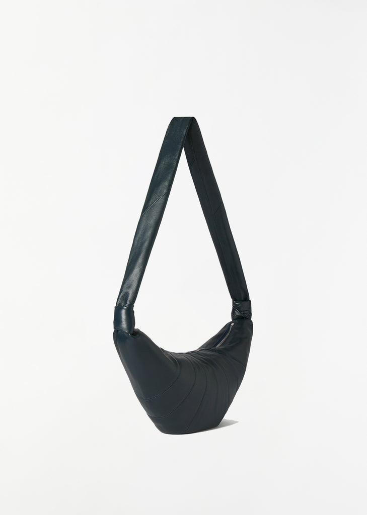 Medium Croissant Bag — Midnight Blue