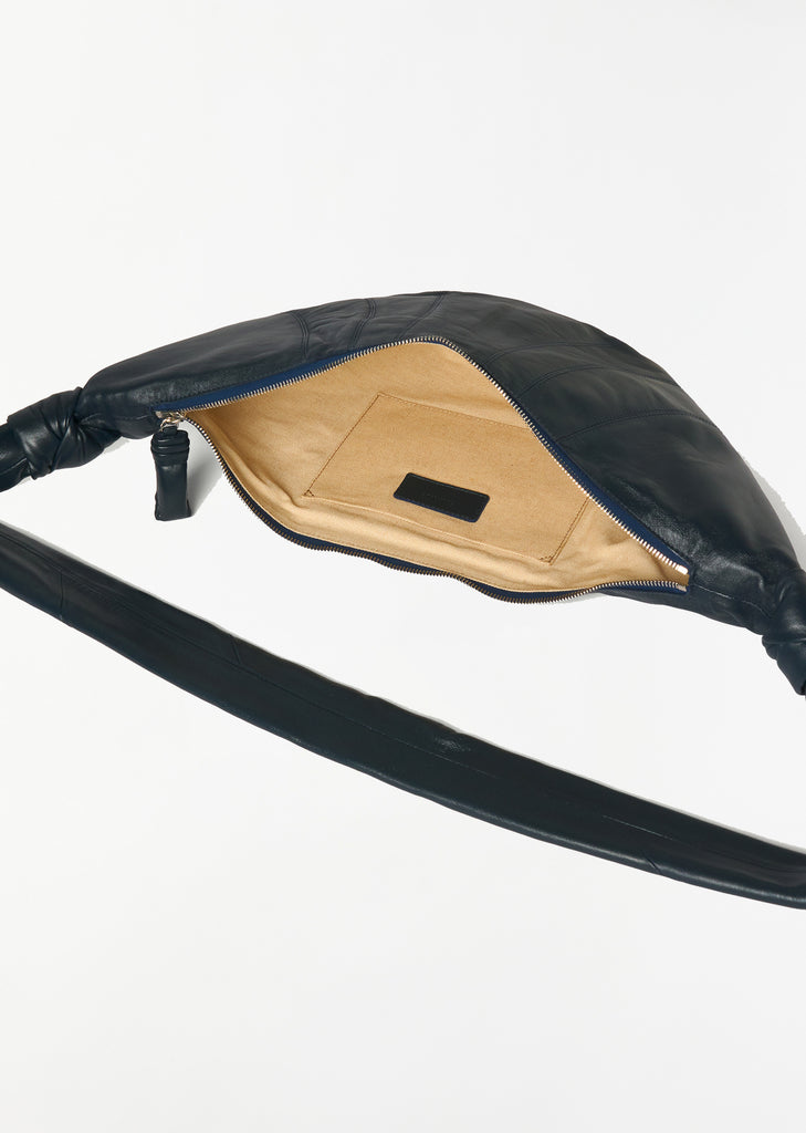 Medium Croissant Bag — Midnight Blue