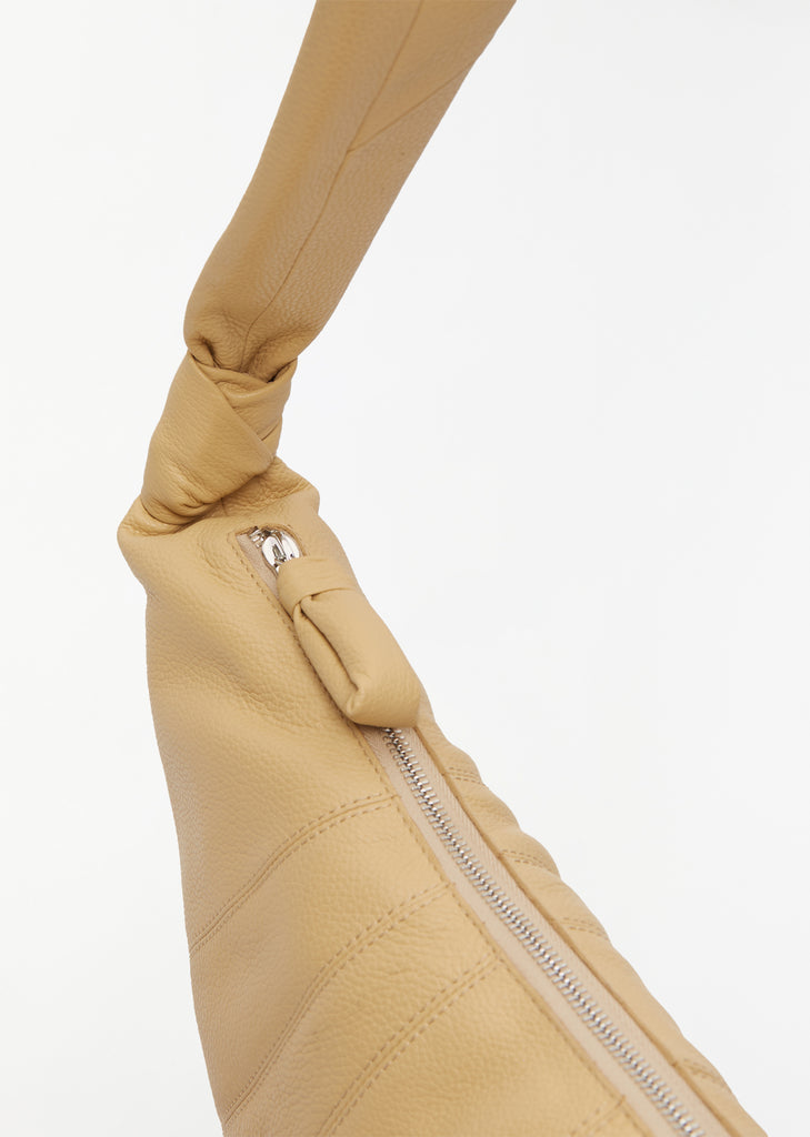 Medium Croissant Bag — Seashell Beige