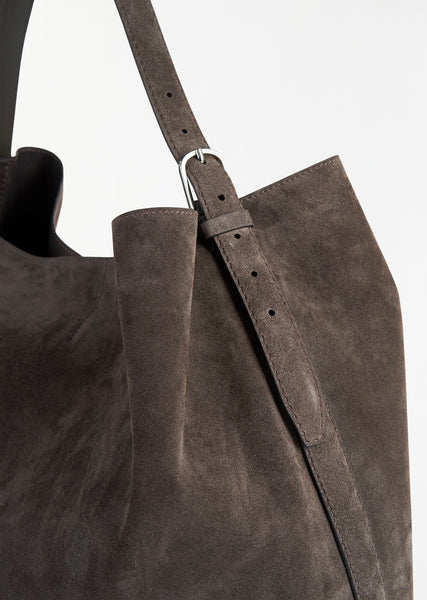 Suede best sale tote handbags