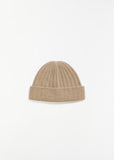 Cashmere Beanie — Biscuit