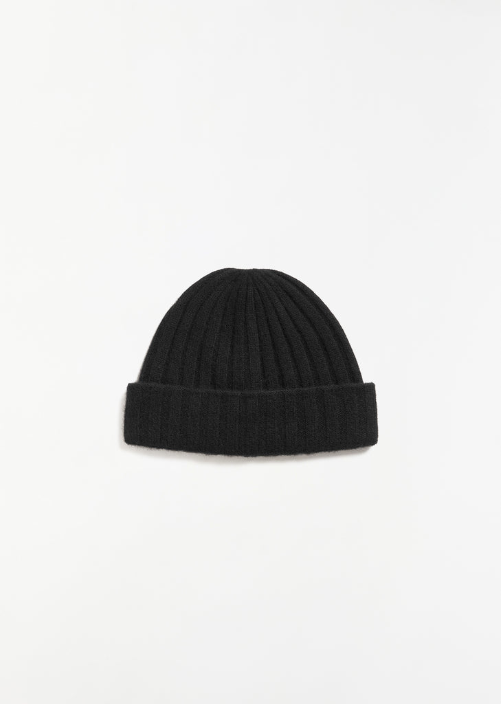 Cashmere Beanie — Black