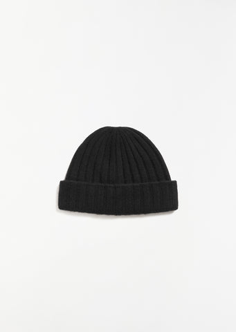 Cashmere Beanie — Black