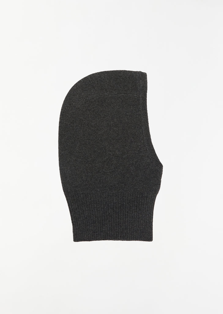 Cathy Cashmere Knitted Balaclava — Dark Grey