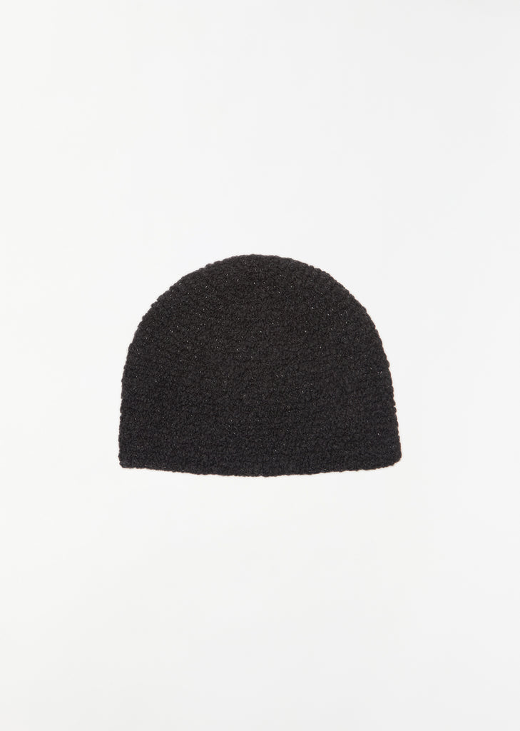 Crochet Toque — Black Melange
