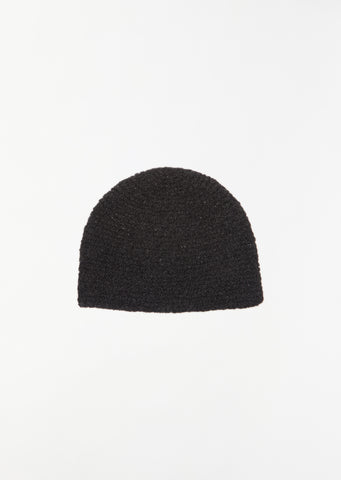 Crochet Toque — Black Melange