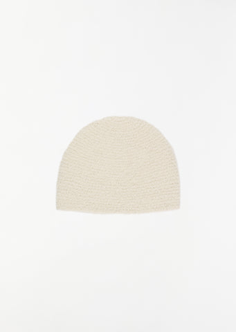 Crochet Toque — Raw White