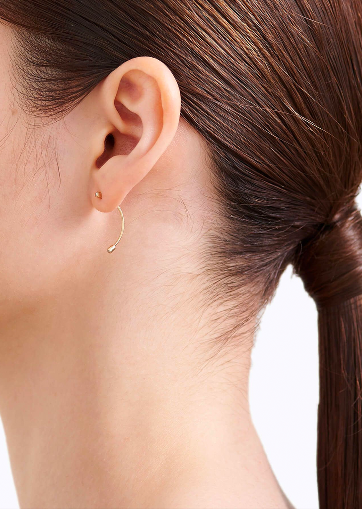 Diamond Twist Curl Earring