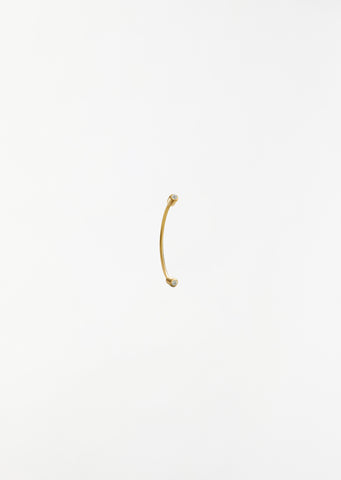 Diamond Twist Curl Earring