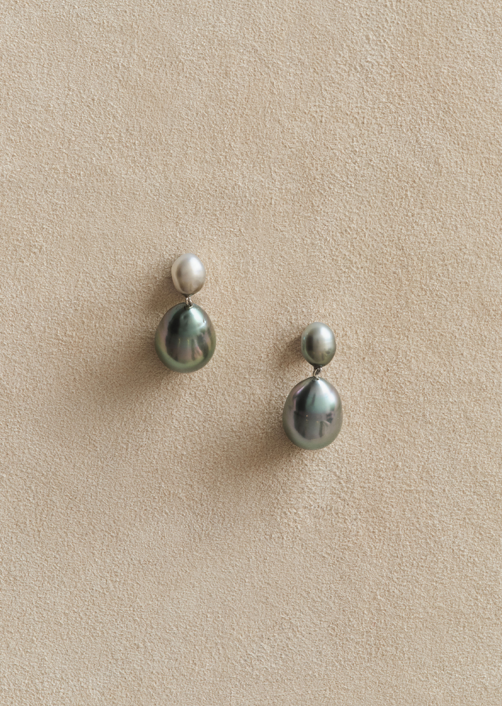 Tahitian Pearl Drop Earrings