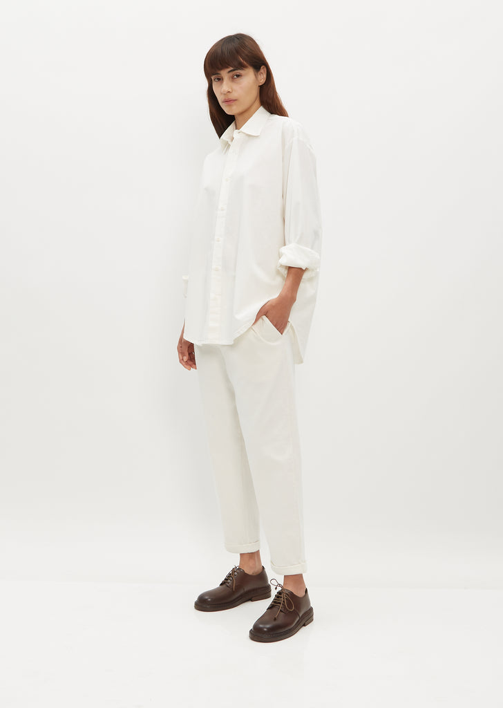 Claudio Cotton Shirt - Winter White