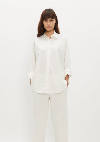 Claudio Cotton Shirt - Winter White
