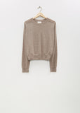 Angus Lightweight Cashmere Sweater — Taupe Melange