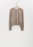 Angus Lightweight Cashmere Sweater — Taupe Melange