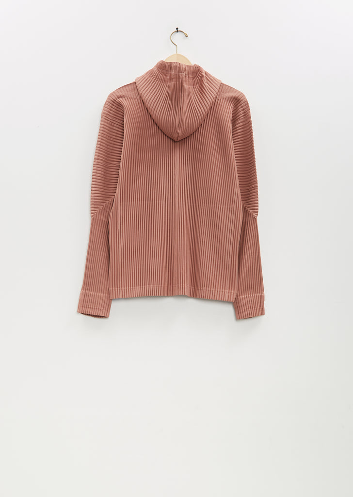 Zip Up Pleated Blouson