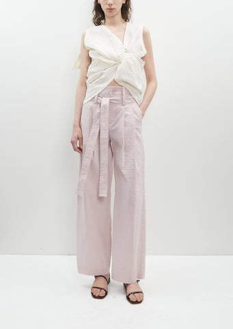 Shaped Membrane Pants — Light Pink