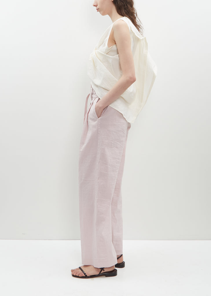 Shaped Membrane Pants — Light Pink
