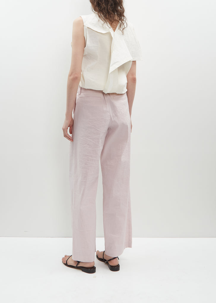 Shaped Membrane Pants — Light Pink