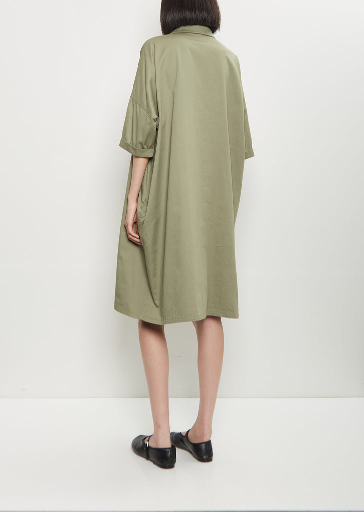 Half Sleeve Dress — Khaki