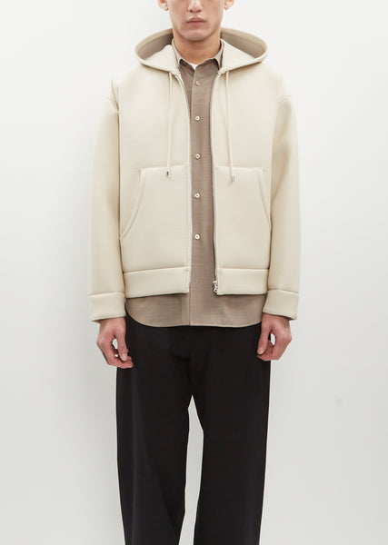 Brushed Mohair Knit Hoodie