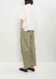 Cotton Drape Detail Shirt — White