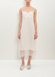 Slip Dress W/ Deep Lace Trim — Pale Rose