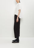 Cotton Side Dart Untrimmed Pants
